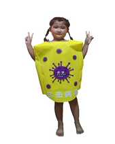 Childrens virus performance costume kindergarten bacterial germs War cartoon shape parent-child dance stage performance costume