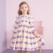 Impression childhood girl dress 2020 new autumn long-sleeved Western style childrens high-end princess dress little girl