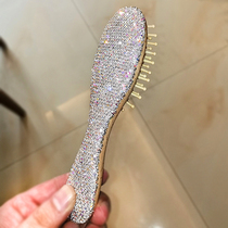 Luxury patch drill makeup comb with diamond massage Meridian wood comb wooden portable airbag air cushion comb