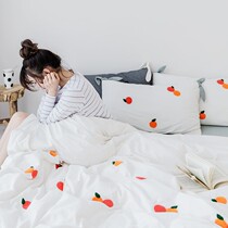 Cute bow ins Princess wind wash cotton four-piece set of three-dimensional towel embroidered cotton cotton sheet quilt cover