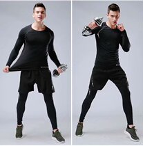 (Zhengda Sports-Chengdu) 19 light version of tights long sleeve short sleeve set printed jersey 666 training suit