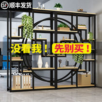 Divided shelf Bookshelf Flower frame Netred Living Room Iron Art Office Decoration Cabinet wall Restaurant Porch screen