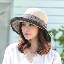 Grass Hat Children Summer Han Edition Fashion Outdoor Sun Hat Out of 100 Ride Beach Holiday Folding Sunscreen Sunhat