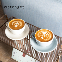 watchget coffee cup set professional pull flower 280ml super large latte mocha American card cloth commercial