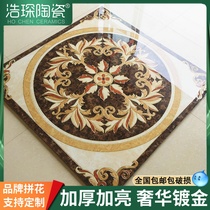 Porcelain European-style entrance to the home mosaic tile living room 800x800 water knife puzzle tile parquet jigsaw tiles
