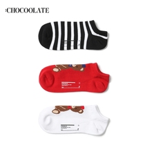 CHOCOOLATE Cubs Embedded Floral Socks Striped Socks set Women 20 Spring Summer Little Sister IT