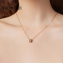 Normangy Clover Necklace Female 925 Sterling Silver choker ins Spring Small Design Small Waist Bracelet Pendant
