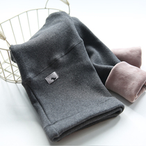 Pregnant women cotton pants winter belly warm pants bird picture leggings pregnant women pants plus velvet wear pregnant women winter models