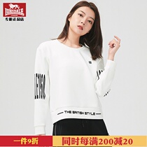 Dragon and Lion Dell counter long sleeve women leisure sports round neck slim coat slim top 236326215