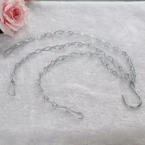 5 metal hooks hanging chain Gardening green radish hanging orchid fleshy pot pot hanging chain Hanging pot hook chain