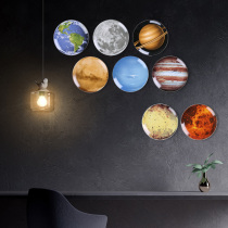 Italian planet plate Starry Sky plate soft model room wall decoration plate art ceramic planetary hanging plate dinner plate