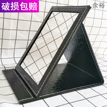 Folding makeup mirror Large desktop dressing mirror HD portable small mirror Desk Dormitory living room portable mirror Female