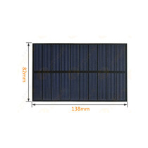 Small toy car 5V solar panel 3 7V Lithium battery photovoltaic power panel 1 4W Solar charging plate