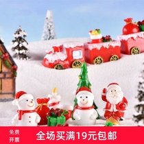 Creative Micro Landscape Christmas Old Man Resin Small Pendulum Bonsai Multimeat Plant Diy Materials Paparazzi Decorations