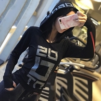 Sports top for women quick-drying letters long sleeve tight autumn and winter outdoor fitness yoga beginner casual t-shirt for women