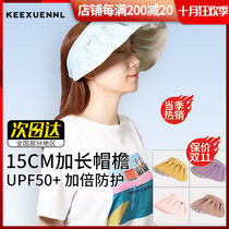 In summer Ke Xuanni sunscreen hat UV-proof beach sun hat adjustable face shell cap
