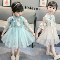 Girls dress Dress Twins Baby Clothes Summer Clothing 1 1 3 2 3 4 years old girl Princess Skirt Qipao