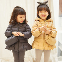 Girls light down jacket anti-Season childrens new short childrens baby Autumn foreign style Korean childrens clothing coat