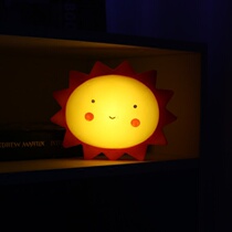 LED light Moon sun night light Switch type drop-resistant childrens room Bedroom dormitory mini decorative star light