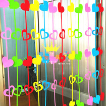  Kindergarten decoration charm Mall corridor charm 4S shop window creative decoration Home doors and windows love charm