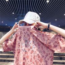 Europe and the United States tide brand 2022 summer super fire cec short sleeve design feeling loose long European large version net red T-shirt women