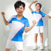 New Children Badminton Suit Suit Boy Girl Short Sleeve Skirt Pants Speed Dry Breathable Professional Sportswear Jersey Summer
