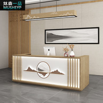  New Chinese style Classical cashier Teahouse Health beauty salon Bar Restaurant Hotel modern company front desk Reception desk