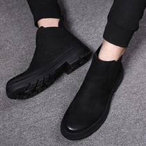 Martin boots mens 2020 new winter fashion shoes to help mens shoes Korean version of the trend high-top shoes wild boots mens trend