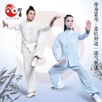 Spring new tai chi suit womens linen cotton long sleeve suit martial arts training competition clothing Taijiquan Martial Arts