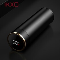 IKXO smart insulated cup mens women 316 stainless steel test temperature upscale portable business tea water cup customization