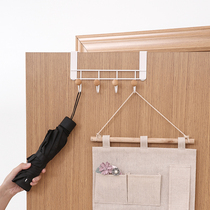 Household non-perforated door rear adhesive hook no trace hanging bag dormitory storage hanger kitchen toilet rack