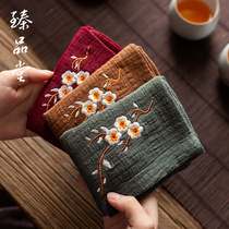 Thickened tea towels Absorbent Cotton Numb Zen tea Bongfu Tea Road Accessories Tea Set China Wind Towel Tea Table Rag