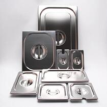 Stainless steel portion basin 304 with cover restaurant snack car porridge car display plate Rectangular insulation insulation frame square box