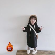 Plus Velvet girl clothes spring and autumn clothes foreign Style 2020 new Korean version of childrens clothes autumn girl baby childrens coat tide