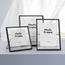 Pinmei simple creative 6 7 inch photo frame table three-dimensional aluminum alloy frame diy hand-framed picture frame photo frame