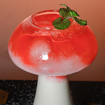 Mushroom Cup Glass Cups Cocktails CREATIVE PERSONALITY KTV BAR PRIVATE NETWORK RED JUICE DRINKS DRINK CUPS