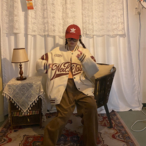 Clear Cabin Ex-gratia Spelling Baseball Uniform Women 2021 Spring Autumn New Loose Korea Prints of Tide Cards Retro 100 Hitch Coat