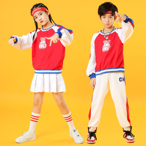 Childrens cheerleading costumes Games opening national tide group primary school students cheerleading cheerleading costumes