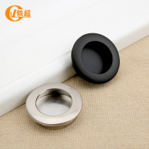 European wardrobe secret handle slotted embedded embedded cabinet invisible handle cabinet drawer black handle