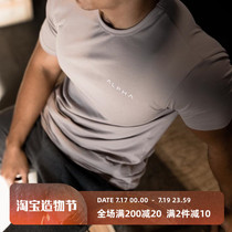 Summer short-sleeved T-shirt training suit Male muscle captain tights Male sports running basketball base shirt brother bomb