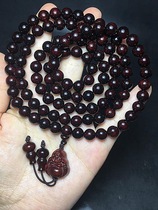 Indian leaflet rosewood old material Venus bracelet 0 8 High oil density 108 rosary demolition material