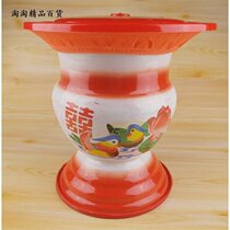 Enamel big tall foot spittoon thickened urine basin old-fashioned Potty toilet children old toilet toilet urinal