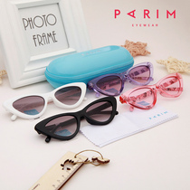 Parimon children sun glasses women fashion pink tide sunglasses UV color transparent sunglasses 63209