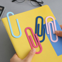 Giant door iron paperclip bookmark Creative metal large bookmark school supplies Korean version of cute paperclip