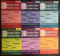 240 Vocabulary Words Kids Need to Know Grade 1-6 Vocabulary Exercise Book