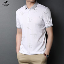 Rich Guido 2021 Summer Male Short sleeves POLO shirt T-shirt Casual Shirt Handsome 100 Ride Tide Collar T-shirt