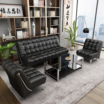 Modern office sofa simple reception room three people small and simple business meeting area coffee table combination
