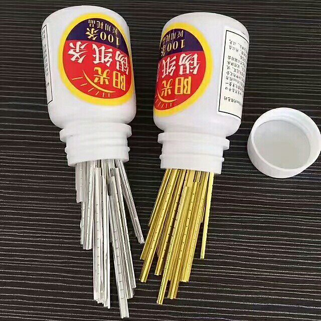 Locksmith repairing tin foil paper strips supplies yellow white strip lock consumables