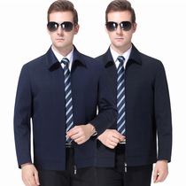 2021 Spring and Autumn new brand middle-aged mens jacket Business Mens lapel high-end jacket jacket