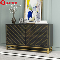 Light luxury sideboard modern entrance partition cabinet tea cabinet entrance door entrance cabinet shoe cabinet integrated living room locker